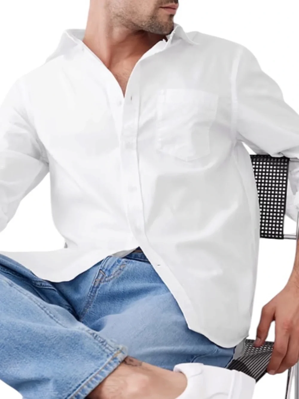 Banana Republic Slim Fit Softwash Organic Cotton Shirt NWT Size Medium Tall